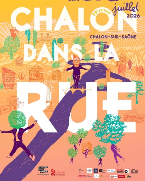 Festival Chalon dans la Rue 2026 affiche
