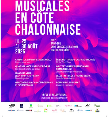Musicales en côte Chalonnaise 2026 affiche