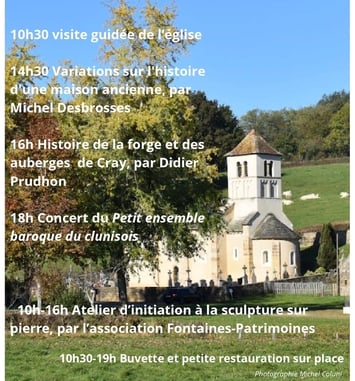 Visite guidée de l'église romane de Cray