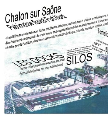 Exposition au Port Nord de Chalon-sur-Saône