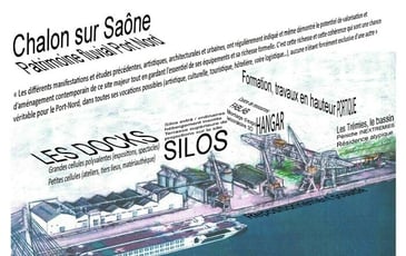 Exposition au Port Nord de Chalon-sur-Saône