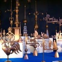 Exposition de Maurice Balligand, artisan d'art girouettier