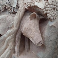 Découverte de la sculpture de l'orme bicentenaire