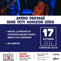 Apéro partagé Rimé Téty Horizon Zéro