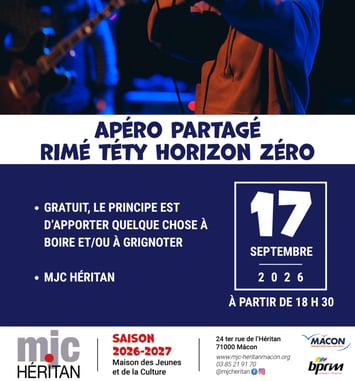 Apéro partagé Rimé Téty Horizon Zéro