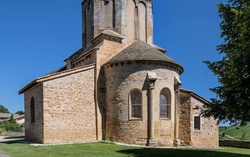 Visite de l'église romane de Chânes