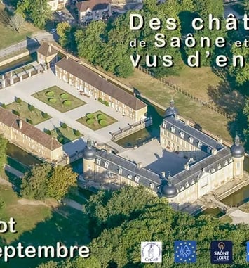 Des châteaux de Saône et Loire, vus d'en haut