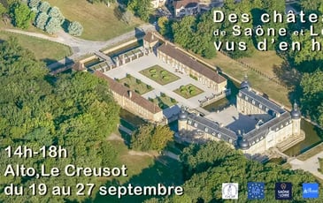 Des châteaux de Saône et Loire, vus d'en haut