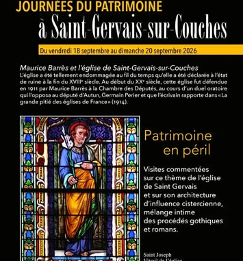 Maurice Barrès et l'église de Saint-Gervais-sur-Couches