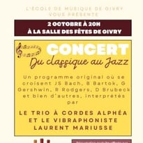 Du classique au jazz, trio à cordes Alphéa