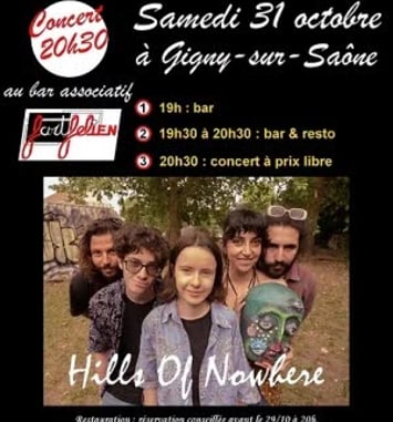 Hills of Nowhere en concert
