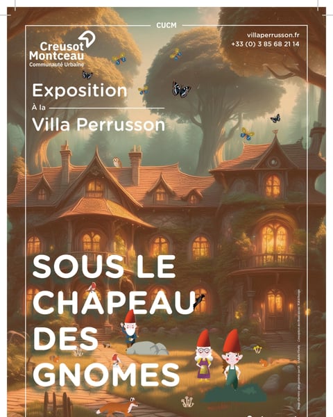 Exposition "Sous le chapeau des gnômes" à la villa Perrusson