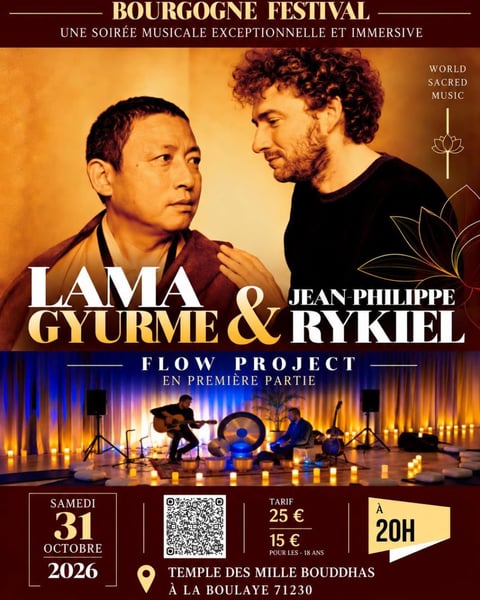 Lama Gyurmé et Jean-Philippe Rykiel