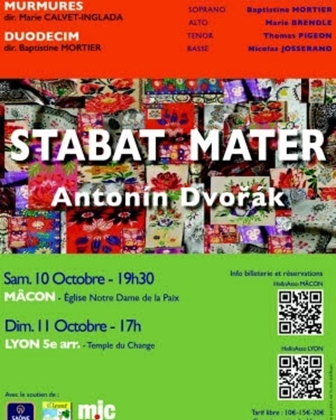 Concert Stabat Mater de Dvorak