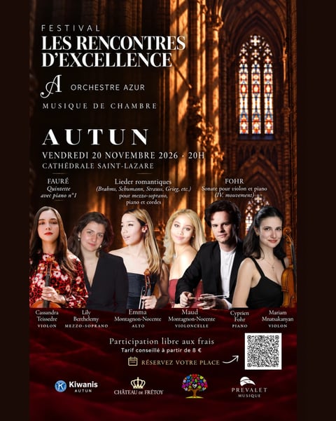 Les Rencontres d’Excellence – Concert de musique classique à la Cathédrale Saint-Lazare d’Autun