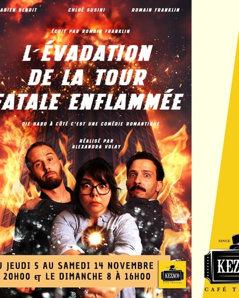 L'évadation de la tour fatale enflammée